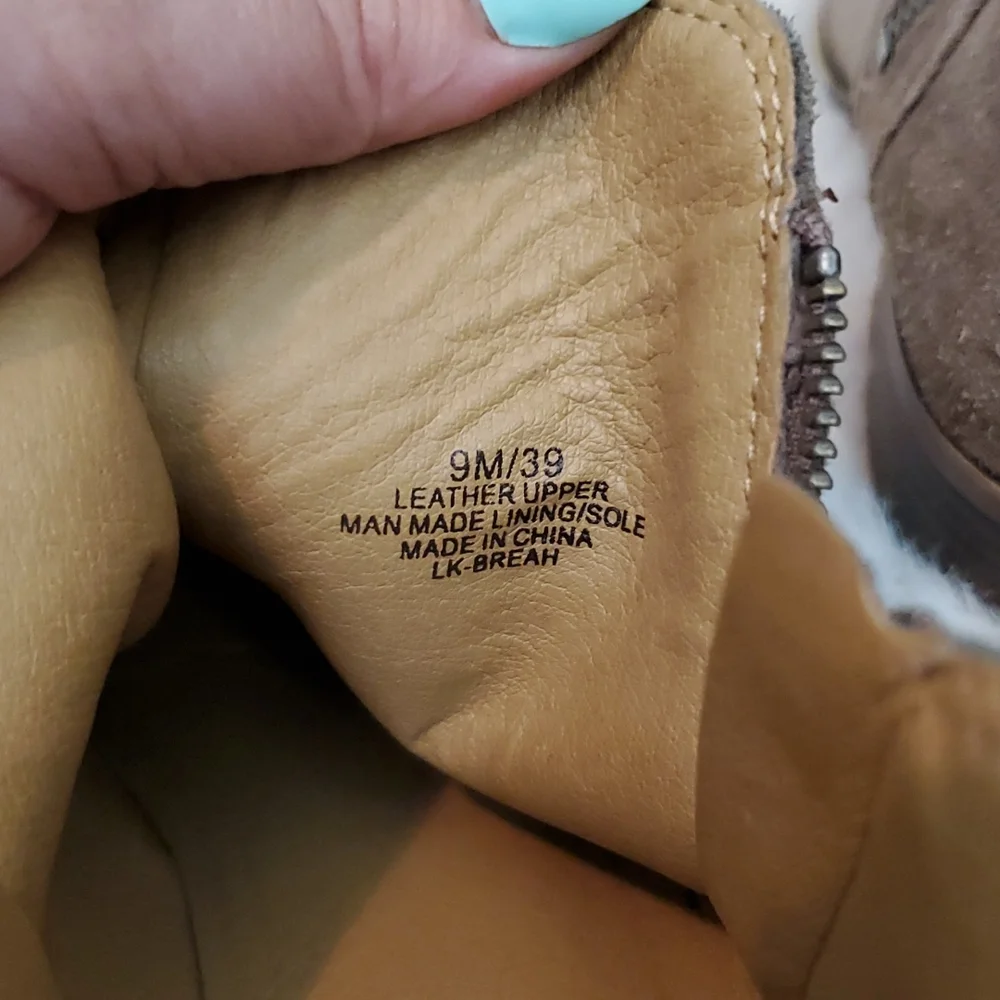 Lucky Brand Suede Ankle Booties